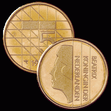 5 Gulden UNC